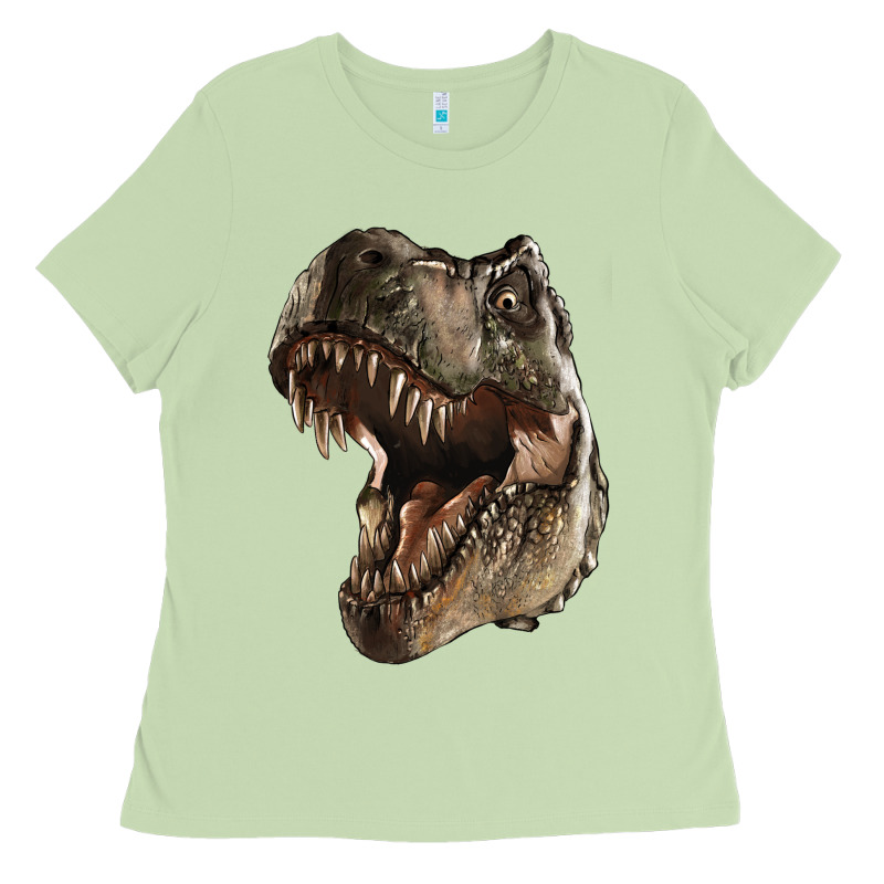 Tyrannosaurus T Rex Face Ladies Tee by LillyAllenDesigns | Teevron