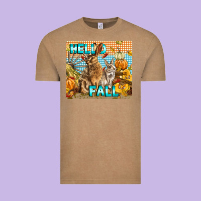Hello Fall Vintage Tee Designed By Lillyallendesigns