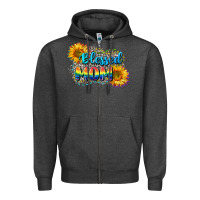 Charcoal Heather Blessed mom Zipper Hoodie - CowGirlArtShop