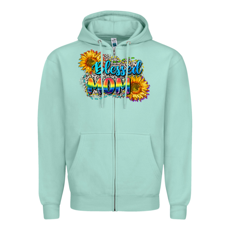 Blessed Mom Zipper Hoodie by CowGirlArtShop | Teevron