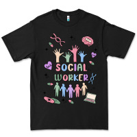 Black social worker Premium Tee - MaliasSmallBusiness
