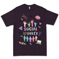 Plum social worker Premium Tee - MaliasSmallBusiness