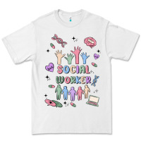 White social worker Premium Tee - MaliasSmallBusiness