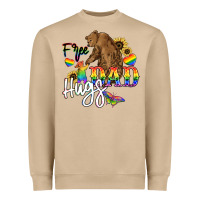 Mushroom Free Dad hugs Heavyweight Sweatshirt - NancyCooperArtShop