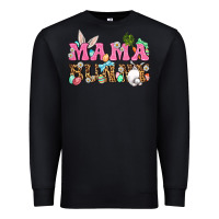 Black Western Mama Bunny Premium Sweatshirt - BundleAndBundleShop