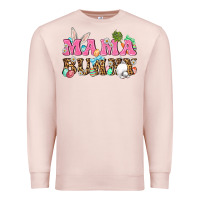 Pale Pink Western Mama Bunny Premium Sweatshirt - BundleAndBundleShop