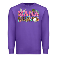 Purple Western Mama Bunny Premium Sweatshirt - BundleAndBundleShop