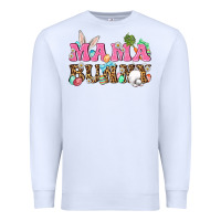 White Western Mama Bunny Premium Sweatshirt - BundleAndBundleShop