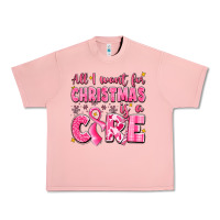 Salmon all i want for christmas is a cure breast cancer Urban Heavy Tee - LillyAllenDesigns