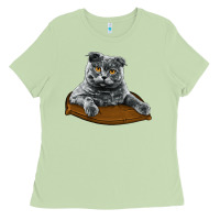 Matcha Scottish Fold Ladies Tee - LillyAllenDesigns