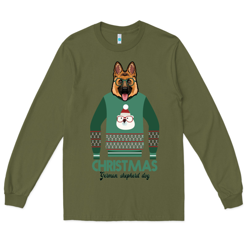 German Shepherd Dog Christmas Long Sleeve Tee by Bettercallsaul | Teevron