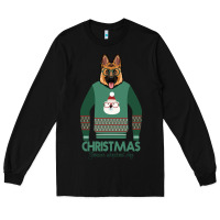 Black German shepherd dog Christmas Long Sleeve Tee - Bettercallsaul