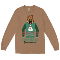 Toasted Coconut German shepherd dog Christmas Long Sleeve Tee - Bettercallsaul