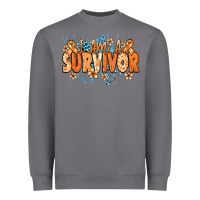 Storm I am a survivor orange ribbon Kidney Cancer Heavyweight Sweatshirt - NancyCooperArtShop