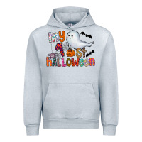 Heather Grey My 1st Halloween Urban Hoodie - CowhideDigitalArt