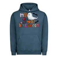 Pigment Midnight Navy My 1st Halloween Urban Hoodie - CowhideDigitalArt