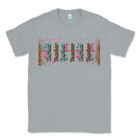 Heather Grey teacher gemstone and pink flower libbey glass Classic Tee - BundleAndBundleShop