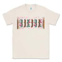 Natural teacher gemstone and pink flower libbey glass Classic Tee - BundleAndBundleShop