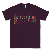 Plum teacher gemstone and pink flower libbey glass Classic Tee - BundleAndBundleShop
