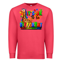 Cardinal it's ok to be different autism awareness Premium Sweatshirt - FaDigitalArtStudio