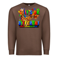 Chestnut it's ok to be different autism awareness Premium Sweatshirt - FaDigitalArtStudio