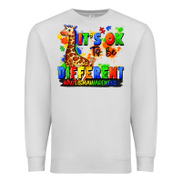 Dove Grey it's ok to be different autism awareness Premium Sweatshirt - FaDigitalArtStudio