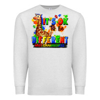 Oatmeal Heather it's ok to be different autism awareness Premium Sweatshirt - FaDigitalArtStudio