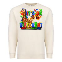 Sandshell it's ok to be different autism awareness Premium Sweatshirt - FaDigitalArtStudio