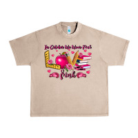 French Oak in october we wear pink teacher Urban Heavy Tee - LillyAllenDesigns