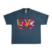 Midnight Navy in october we wear pink teacher Urban Heavy Tee - LillyAllenDesigns