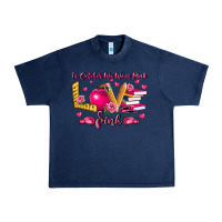 Navy in october we wear pink teacher Urban Heavy Tee - LillyAllenDesigns