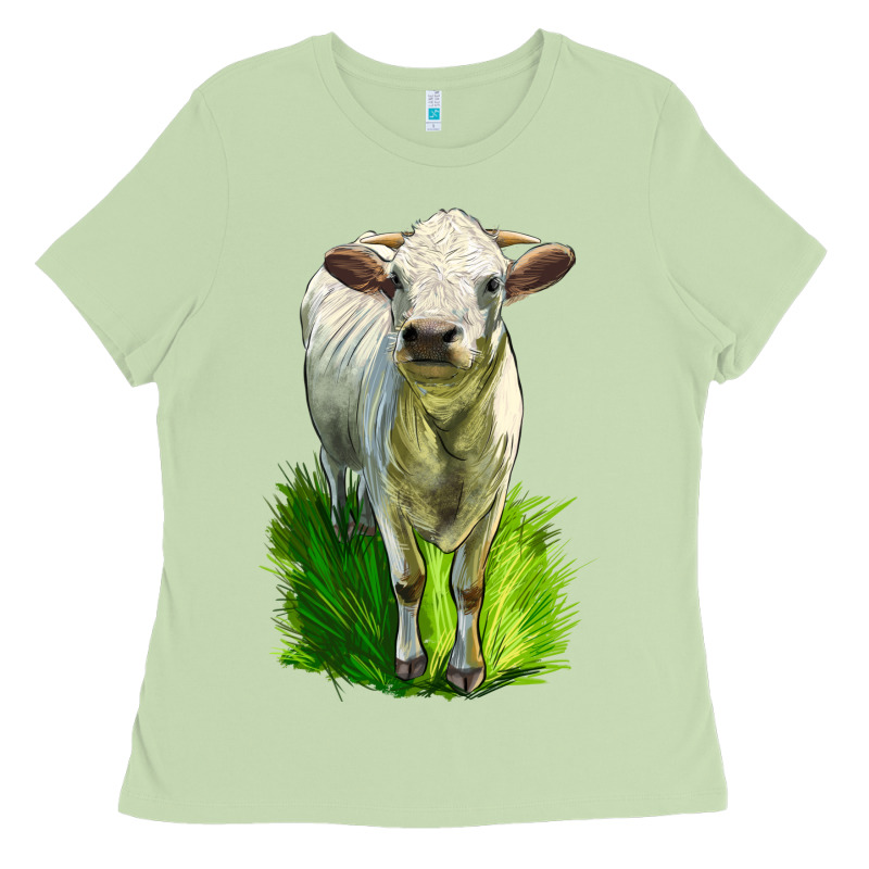 Charolais Heifer Ladies Tee by LillyAllenDesigns | Teevron