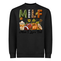 Black Milf Man I Love Fall Heavyweight Sweatshirt - texasbilliewilder