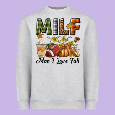 Milf Man I Love Fall Heavyweight Sweatshirt Designed By Texasbilliewilder