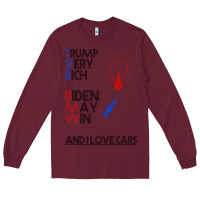 Burgundy trump biden cars Long Sleeve Tee - Bettercallsaul