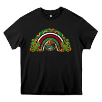 Black mexican flag cactus and sunflowers rainbow Heavy Core Tee - Jasminsmagicworld