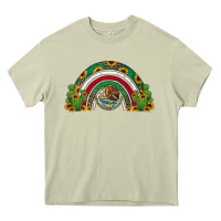 Mossy mexican flag cactus and sunflowers rainbow Heavy Core Tee - Jasminsmagicworld