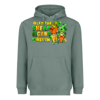 Sage Let the shenanigans begin St. Patrick's Day Heavyweight Hoodie - FaDigitalArtStudio