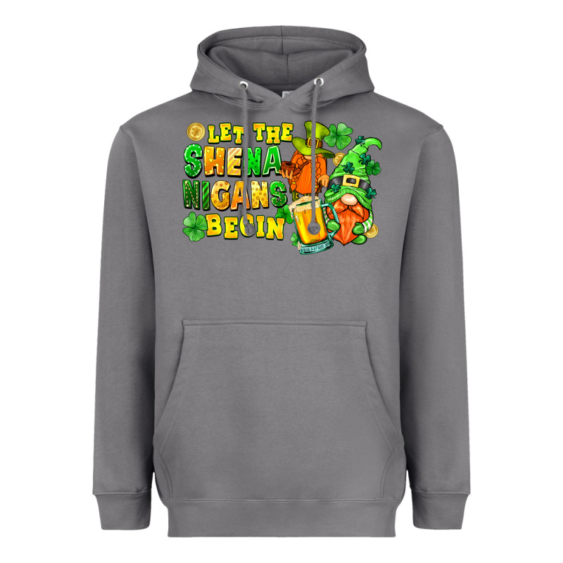 Let The Shenanigans Begin St. Patrick's Day Heavyweight Hoodie by FaDigitalArtStudio | Teevron