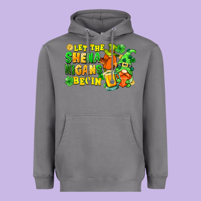 Let The Shenanigans Begin St. Patrick's Day Heavyweight Hoodie Designed By Fadigitalartstudio