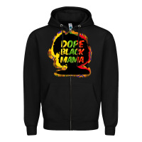 Black Dope black mama Zipper Hoodie - HowdyJamesFarm