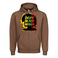 Chestnut Dope black mama Zipper Hoodie - HowdyJamesFarm