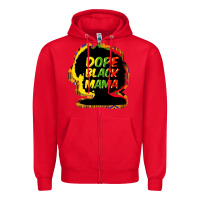 Red Dope black mama Zipper Hoodie - HowdyJamesFarm