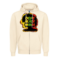 Sandshell Dope black mama Zipper Hoodie - HowdyJamesFarm