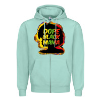 Seafoam Dope black mama Zipper Hoodie - HowdyJamesFarm
