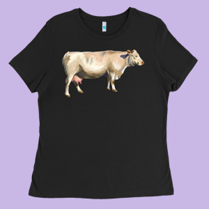 Charolais Cattle Ladies Tee Designed By Lillyallendesigns