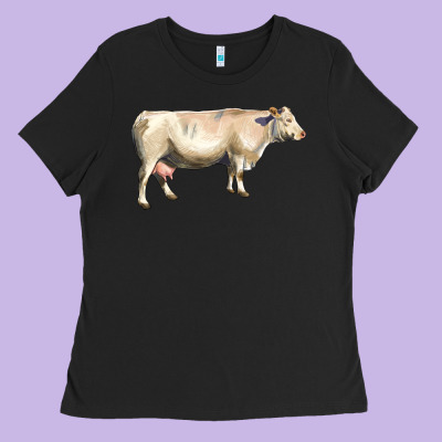Charolais Cattle Ladies Tee Designed By Lillyallendesigns
