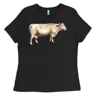 Black charolais cattle Ladies Tee - LillyAllenDesigns