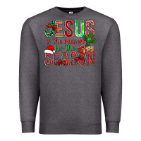 Charcoal Heather jesus is the reason for the season christmas bbs Premium Sweatshirt - BundleAndBundleShop