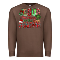 Chestnut jesus is the reason for the season christmas bbs Premium Sweatshirt - BundleAndBundleShop